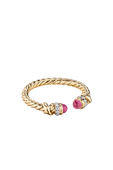 Helena Petite Ruby Open Ring